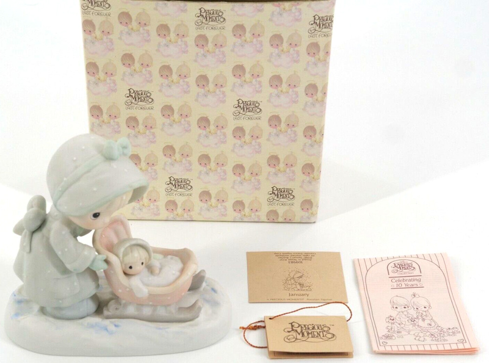 Precious Moments Figurine “January” In Box With the tags 109983